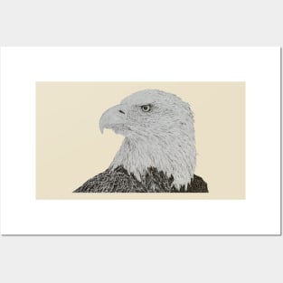 Dotwork Eagle Art Print Posters and Art